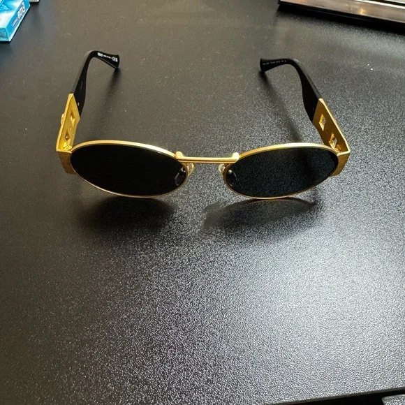 Versace Medusa deco oval sunglasses - Picture 3 of 4